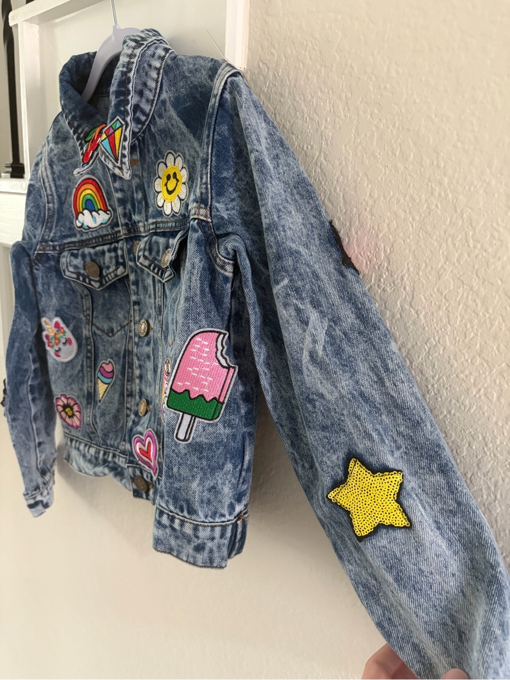 Lola + The Boys Girl’s Denim Jacket, Size 10 - Picture 4 of 6